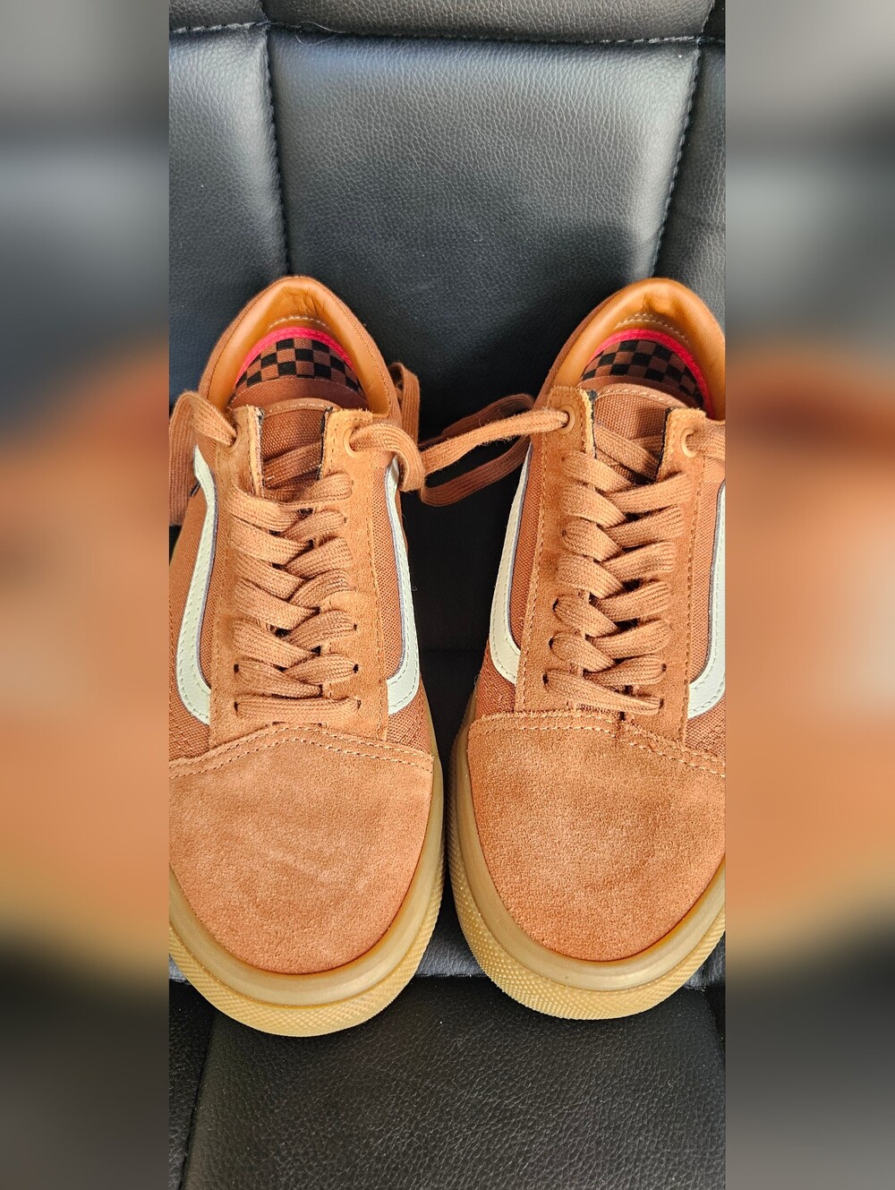 Vans Men's Tan Suede Old Skool Sneakers - Picture 5 of 9